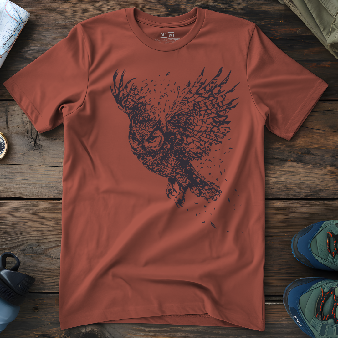 Viri Cotton Ltd. T-Shirt Heritage Brown / 2XS Night Flight T-Shirt