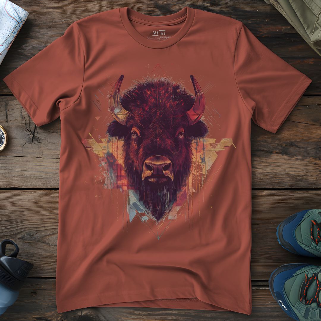 Viri Cotton Ltd. T-Shirt Heritage Brown / 2XS Red Bison T-Shirt