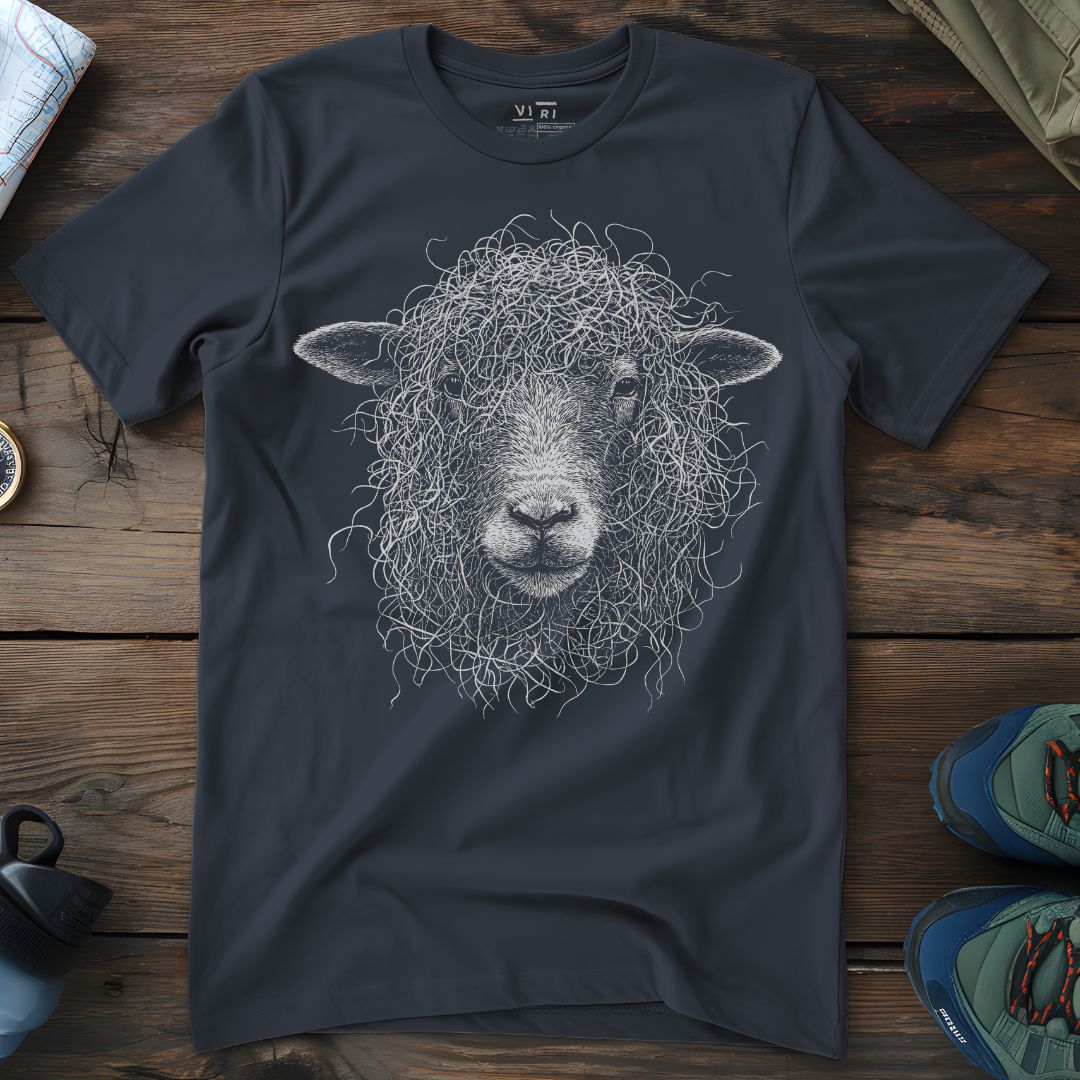 Viri Cotton Ltd. T-Shirt India Ink Grey / 2XS Sheep Hair Day T-Shirt