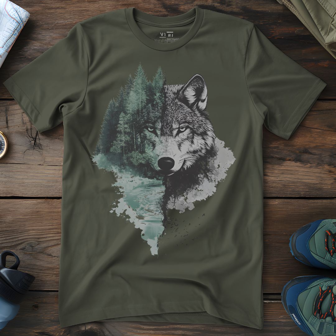 Viri Cotton Ltd. T-Shirt Khaki / 2XS Hybrid Wolf T-Shirt