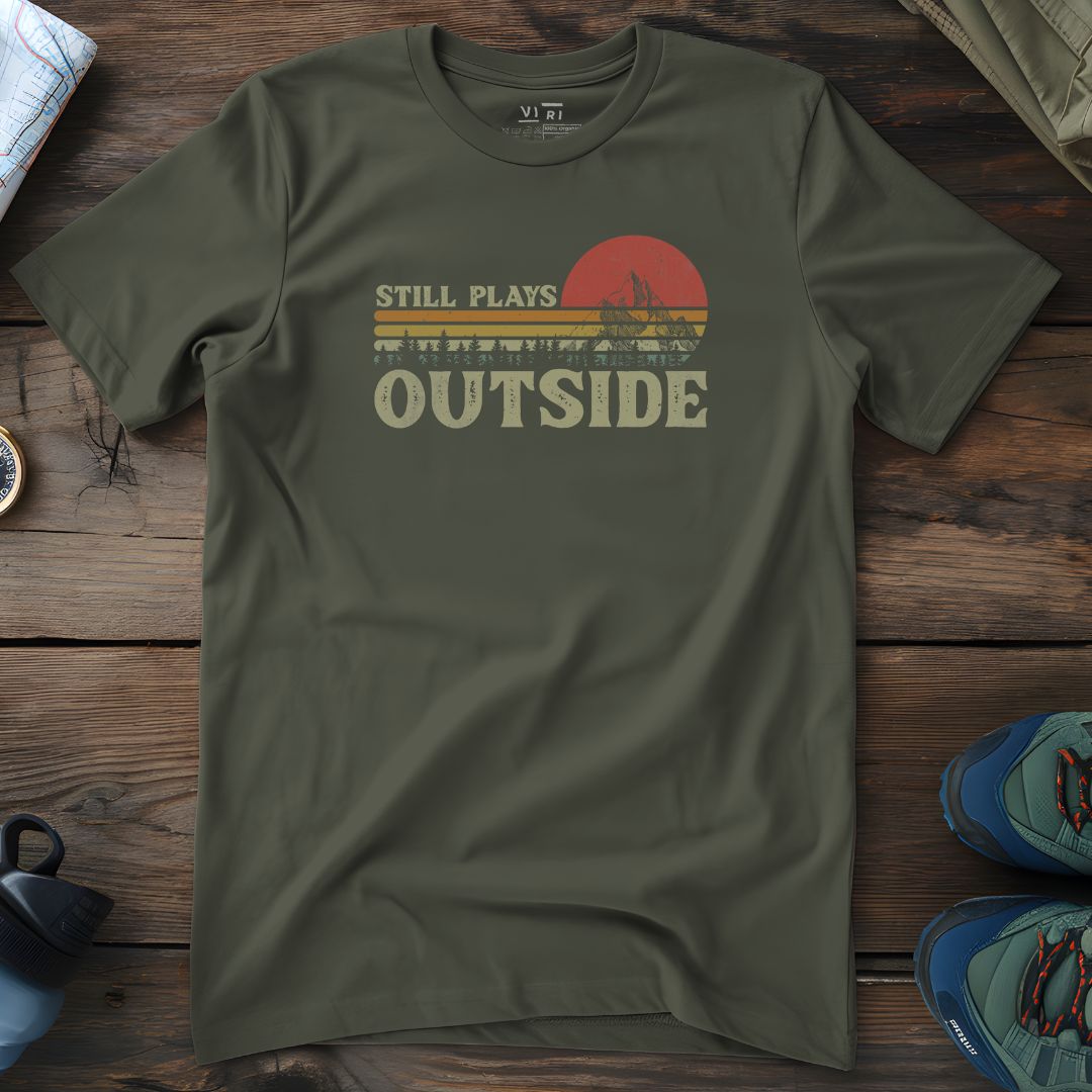 Viri Cotton Ltd. T-Shirt Khaki / 2XS Still Plays Outside T-Shirt