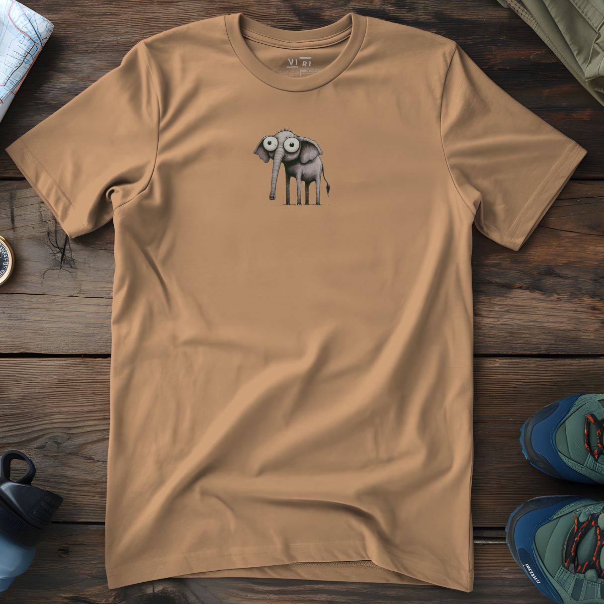 Viri Cotton Ltd. T-Shirt Latte / 2XS Elephant T-Shirt