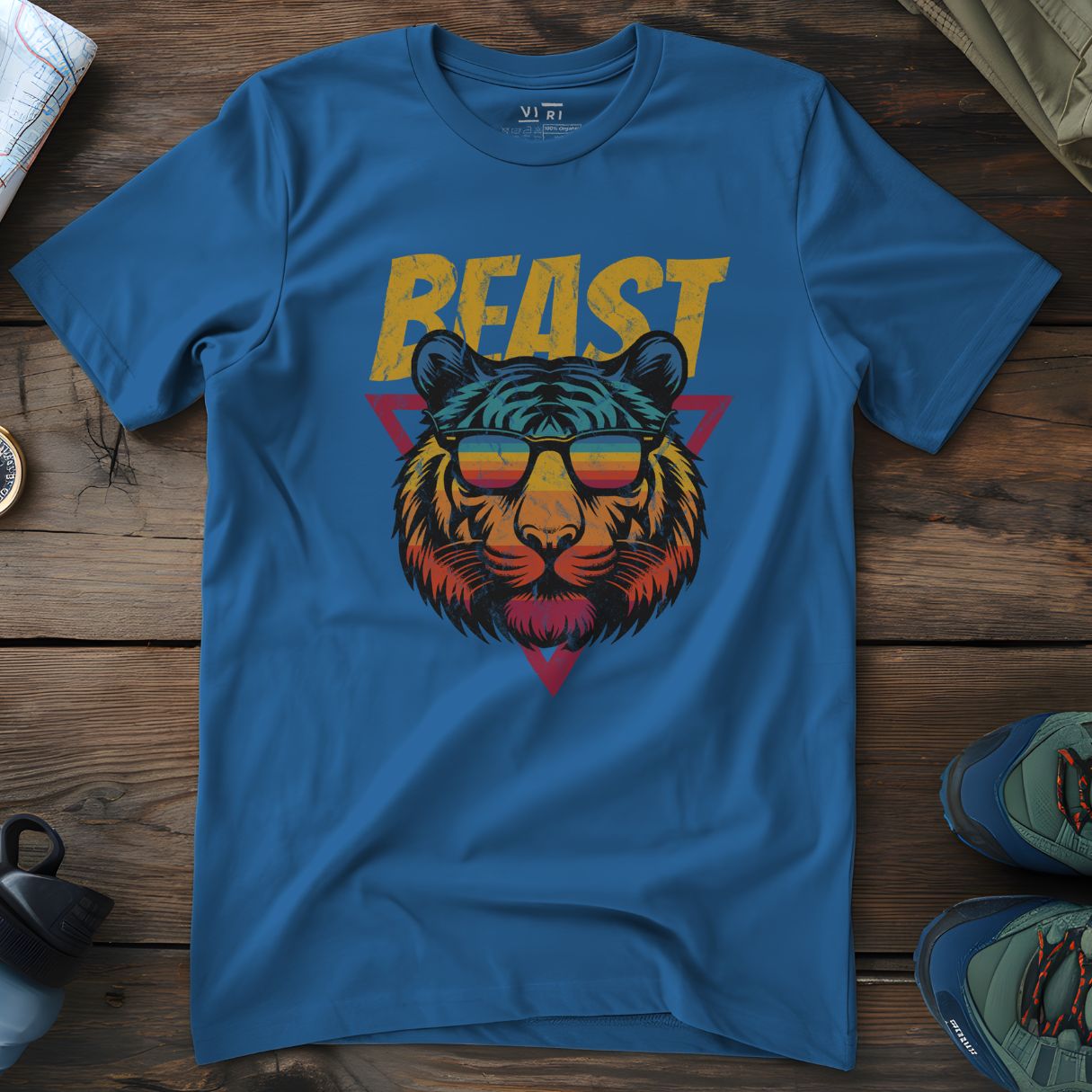 Viri Cotton Ltd. T-Shirt Mindful Blue / 2XS Beast T-Shirt