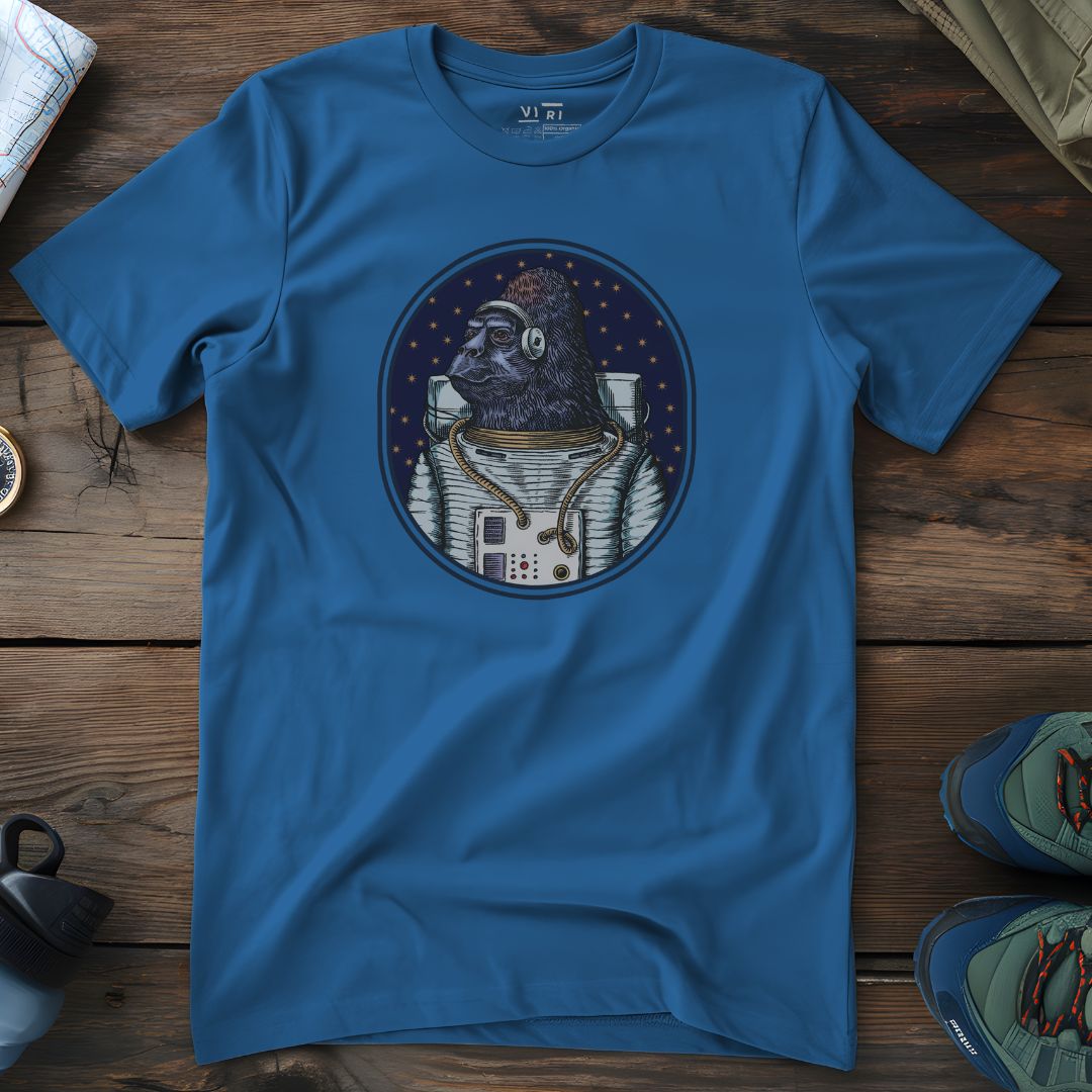 Viri Cotton Ltd. T-Shirt Mindful Blue / 2XS Space Gorilla T-Shirt