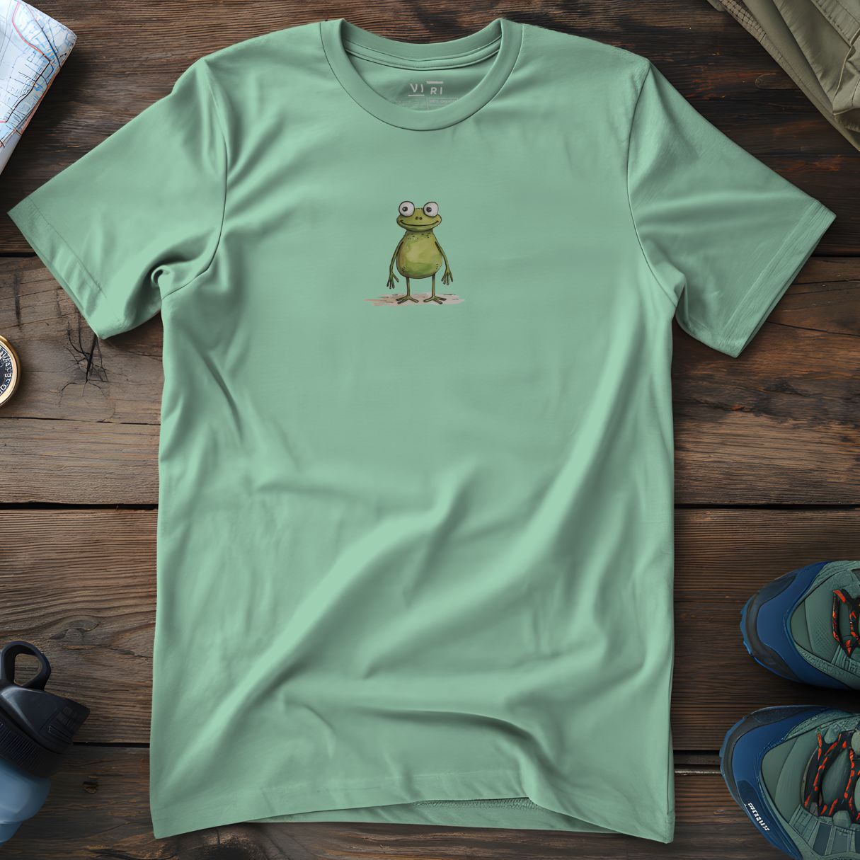 Viri Cotton Ltd. T-Shirt Misty Jade / 2XS Frog T-Shirt