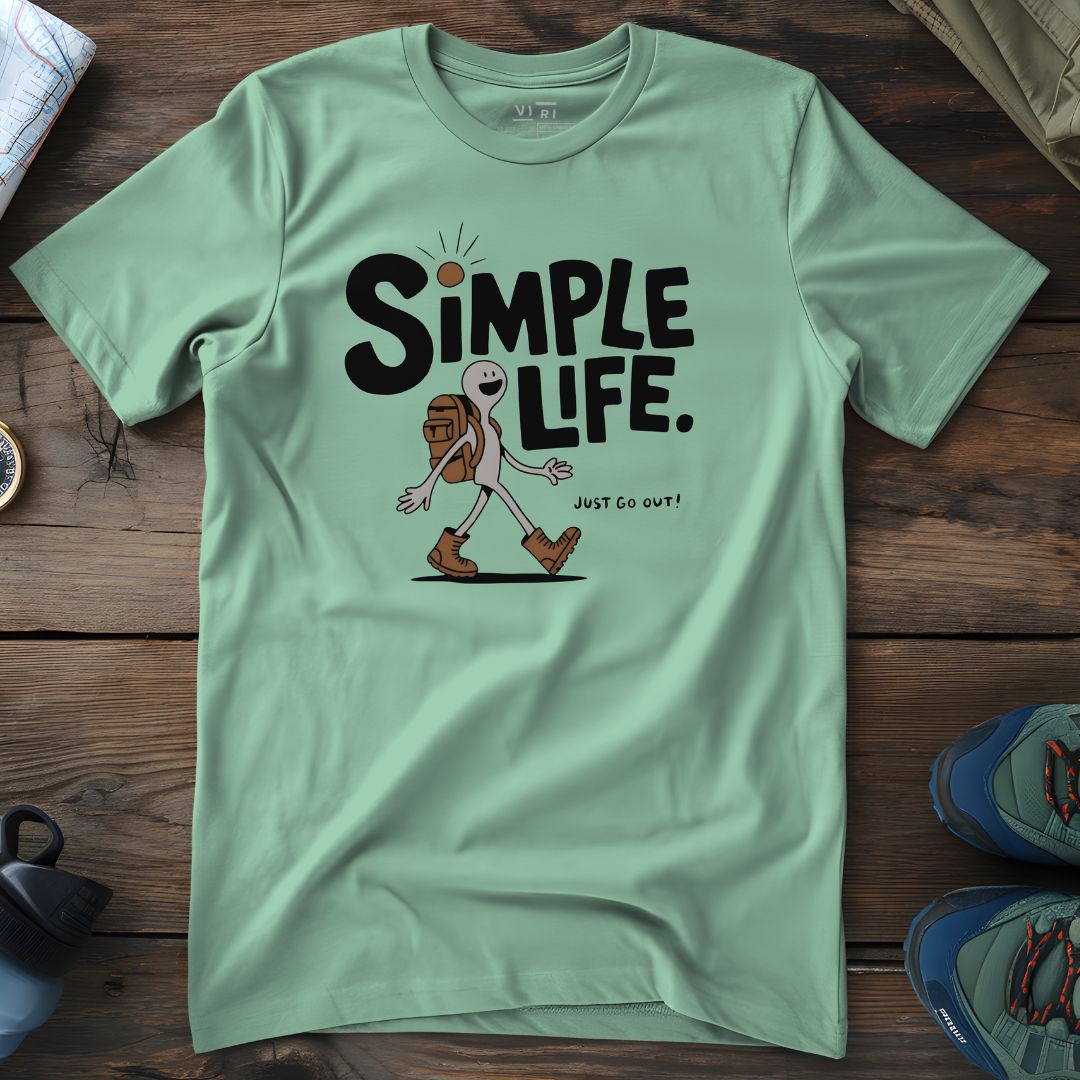 Viri Cotton Ltd. T-Shirt Misty Jade / 2XS Simple Life T-Shirt