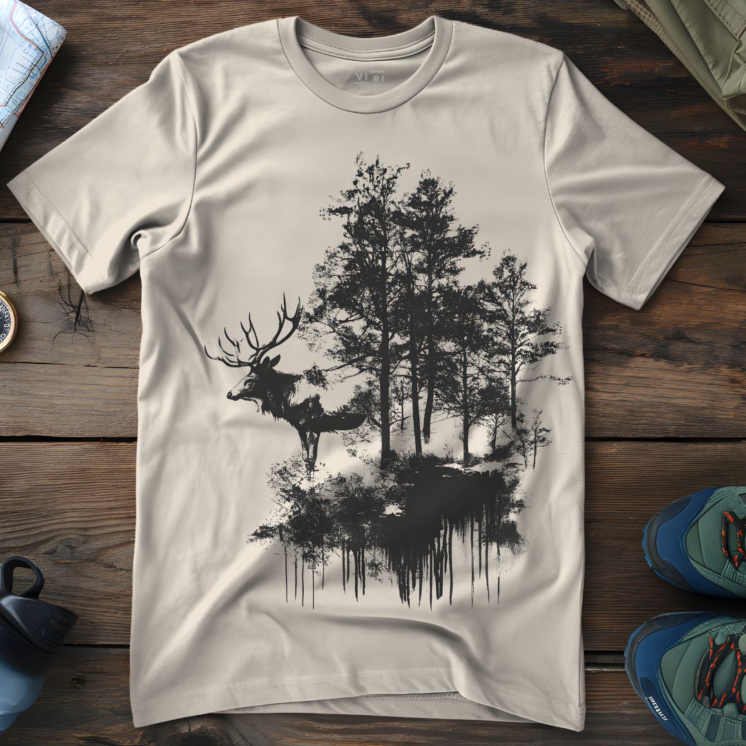 Viri Cotton Ltd. T-Shirt Natural Raw / 2XS Dark Stag T-Shirt