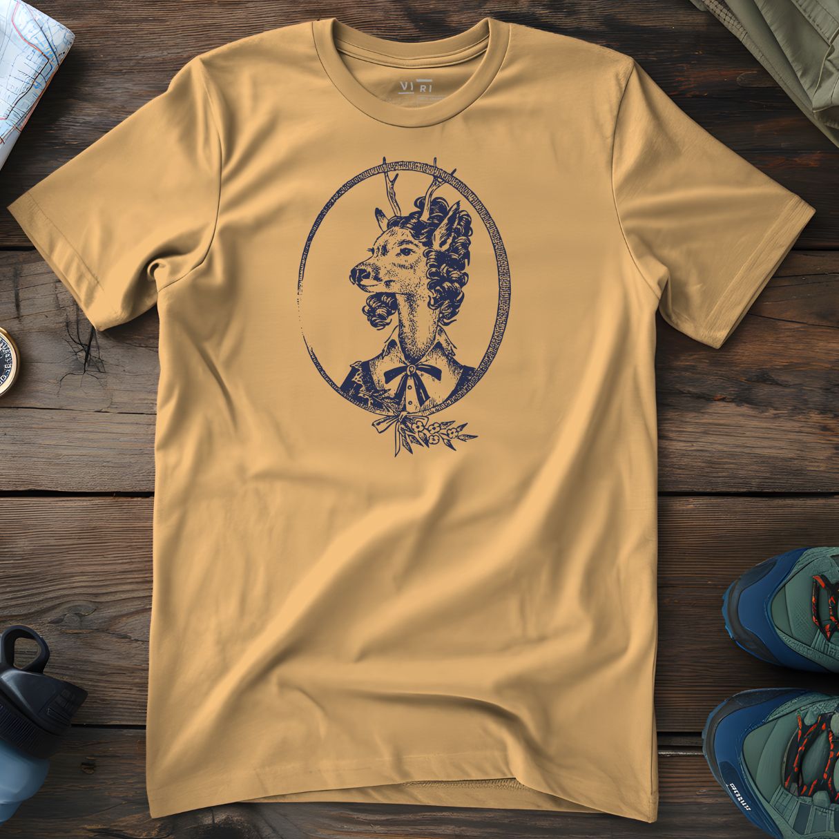 Viri Cotton Ltd. T-Shirt Nispero / 2XS Deer Lady T-Shirt