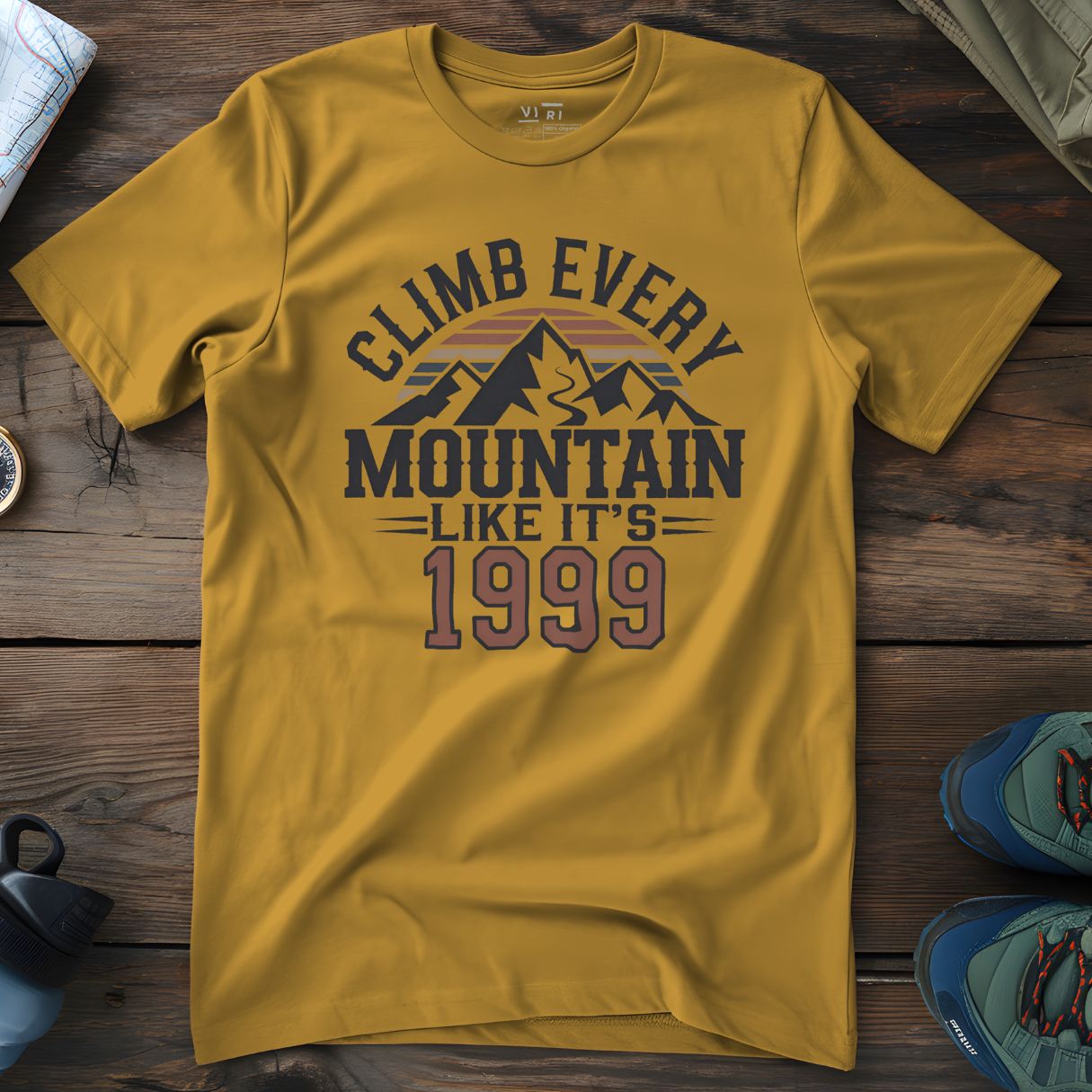 Viri Cotton Ltd. T-Shirt Ochre / 2XS Climb Every Mountain T-Shirt