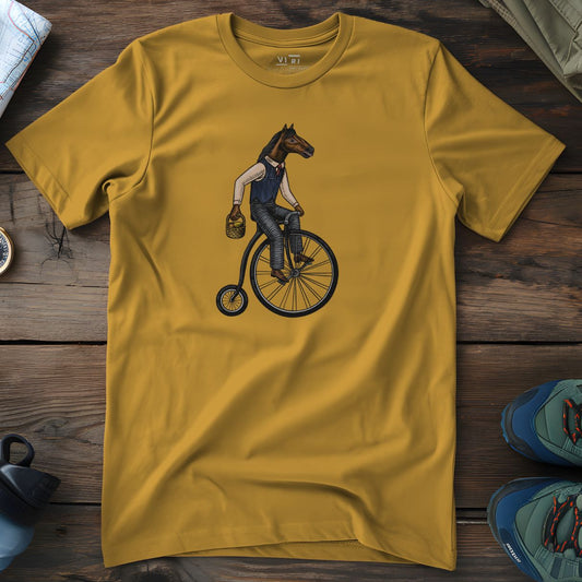 Viri Cotton Ltd. T-Shirt Ochre / 2XS Cycling Horse T-Shirt