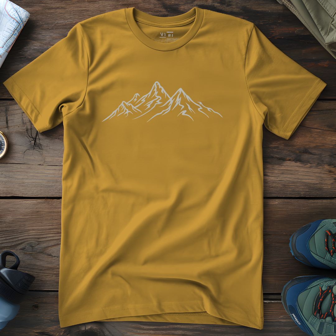 Viri Cotton Ltd. T-Shirt Ochre / 2XS Mountain Range T-Shirt