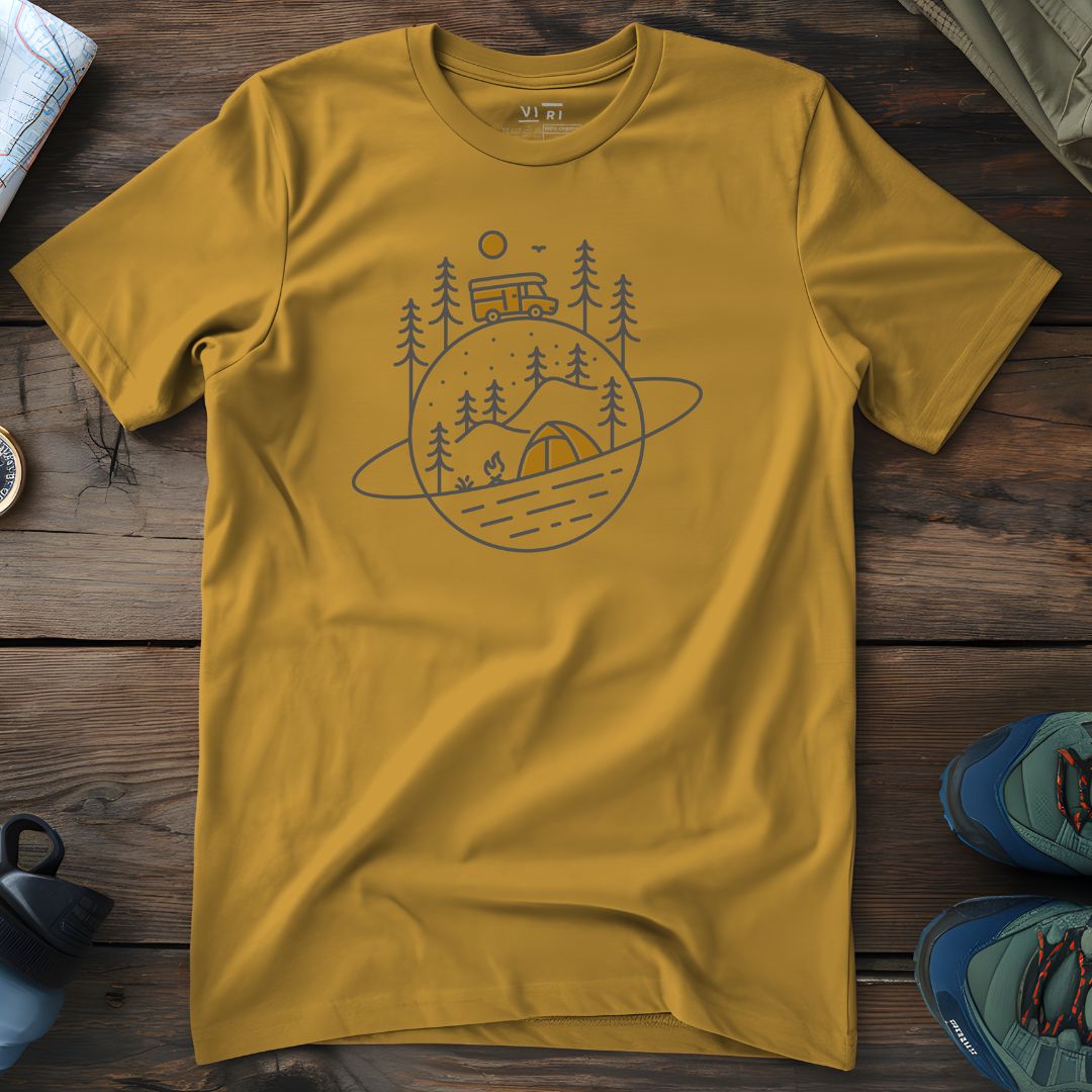 Viri Cotton Ltd. T-Shirt Ochre / 2XS Space Trip T-Shirt