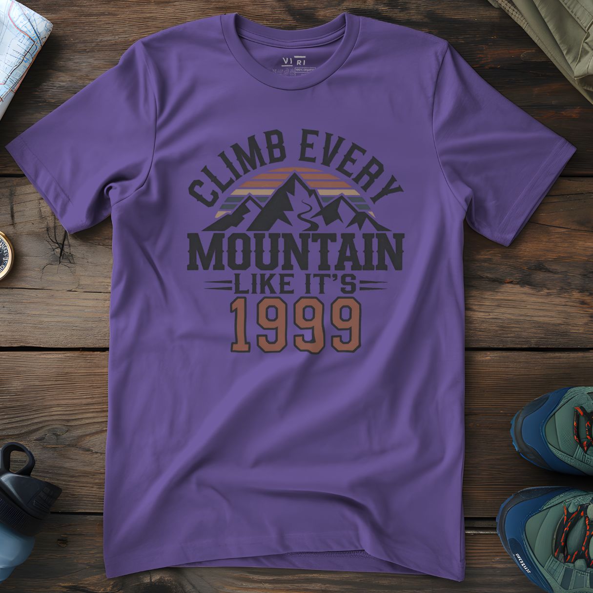 Viri Cotton Ltd. T-Shirt Purple Love / 2XS Climb Every Mountain T-Shirt