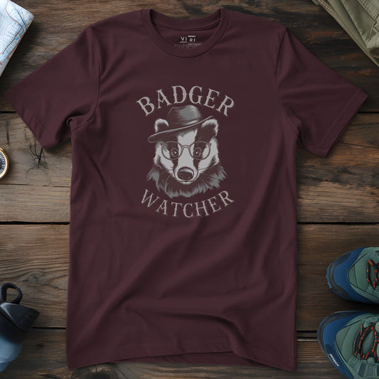 Viri Cotton Ltd. T-Shirt Red Brown / 2XS Badger Watcher T-Shirt