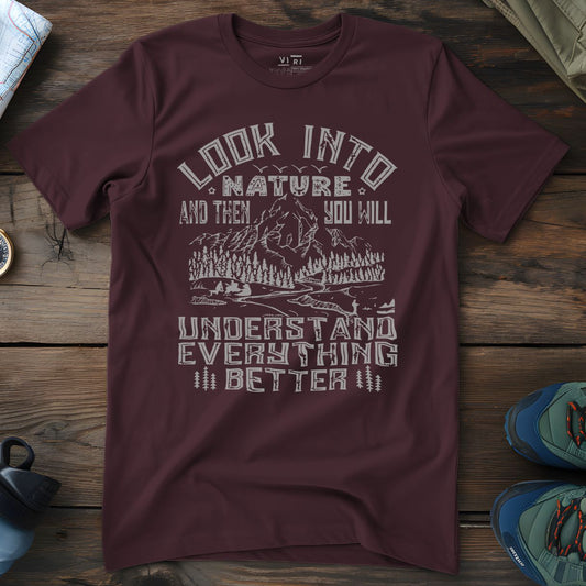 Viri Cotton Ltd. T-Shirt Red Brown / 2XS Look Into Nature T-Shirt