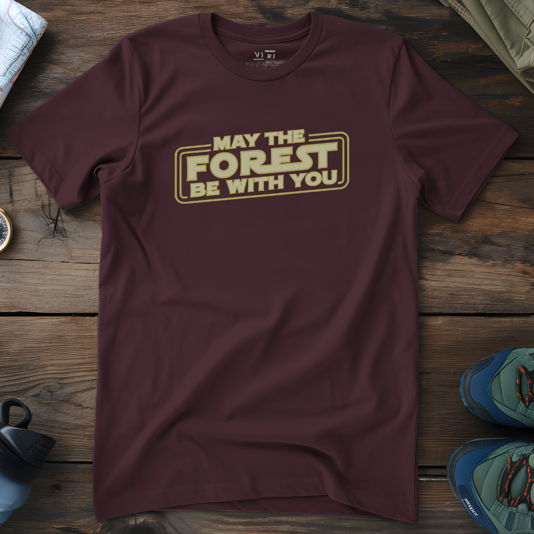 Viri Cotton Ltd. T-Shirt Red Brown / 2XS May The Forest Be With You T-Shirt