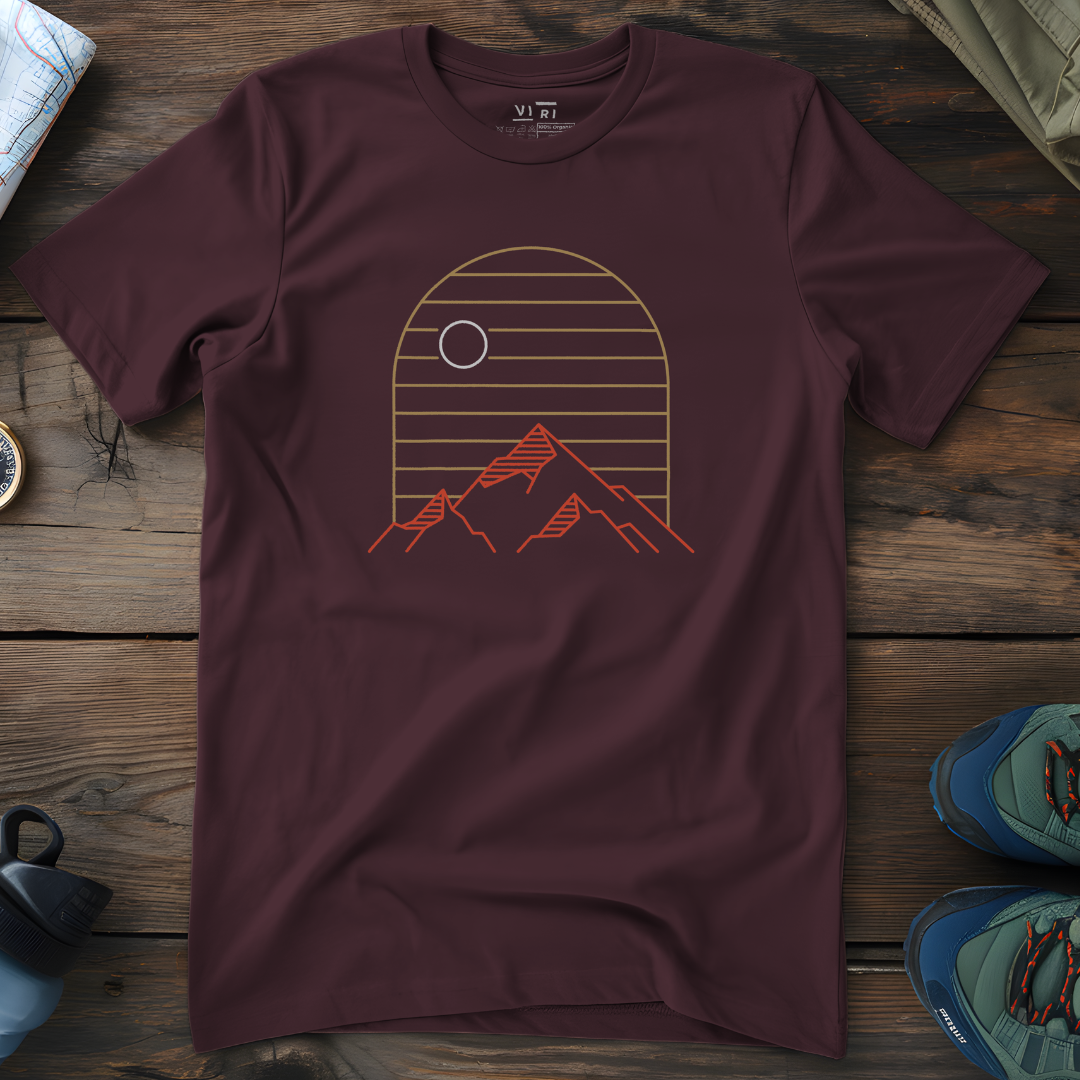 Viri Cotton Ltd. T-Shirt Red Brown / 2XS Mountains Are Calling T-Shirt