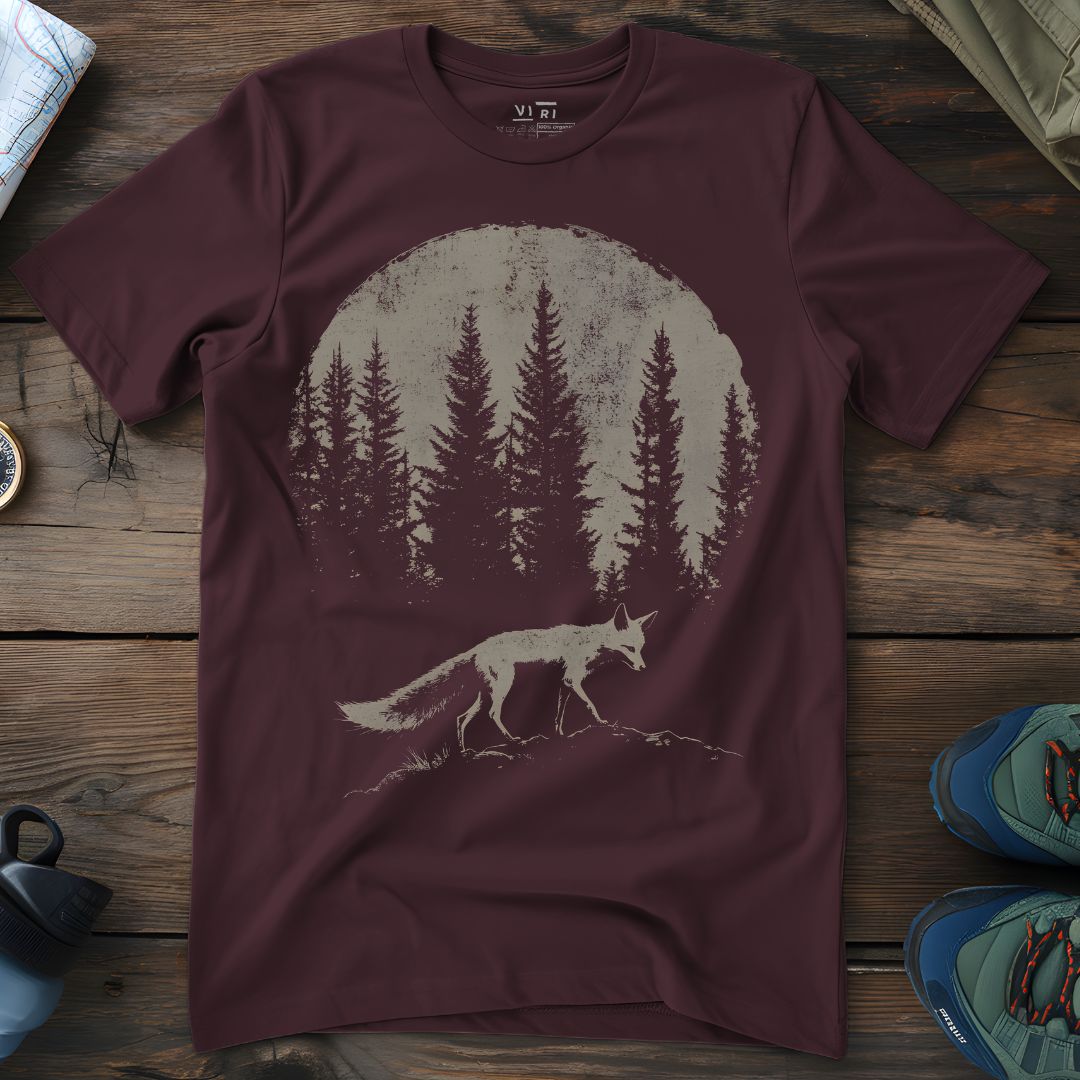 Viri Cotton Ltd. T-Shirt Red Brown / 2XS Pine Forest Fox T-Shirt