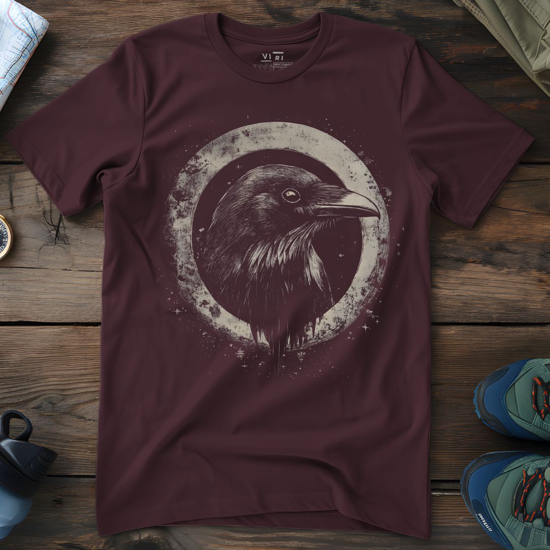 Viri Cotton Ltd. T-Shirt Red Brown / 2XS Raven Circle T-Shirt