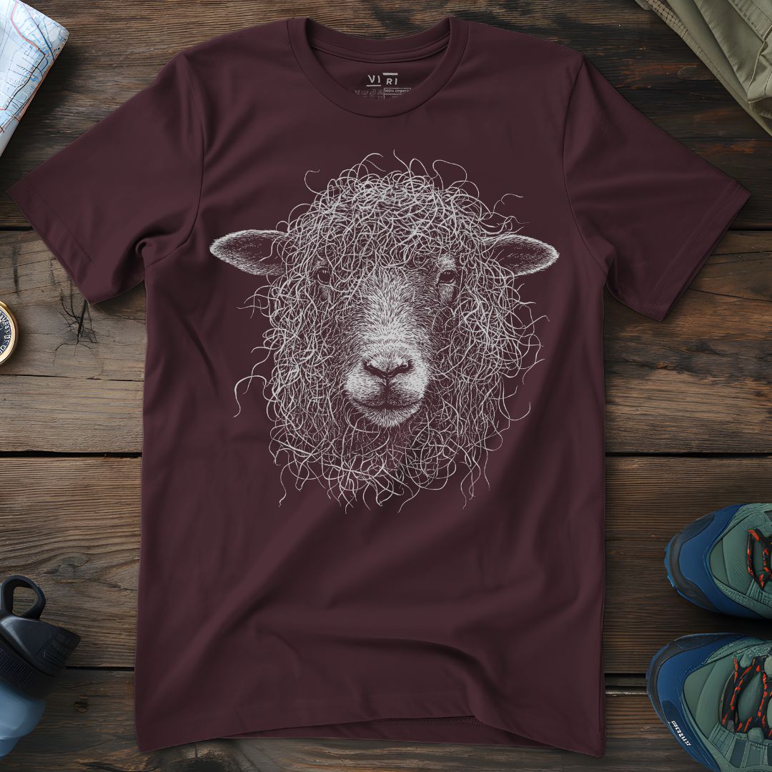 Viri Cotton Ltd. T-Shirt Red Brown / 2XS Sheep Hair Day T-Shirt