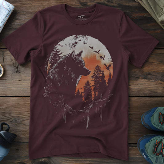 Viri Cotton Ltd. T-Shirt Red Brown / 2XS Wolf T-Shirt