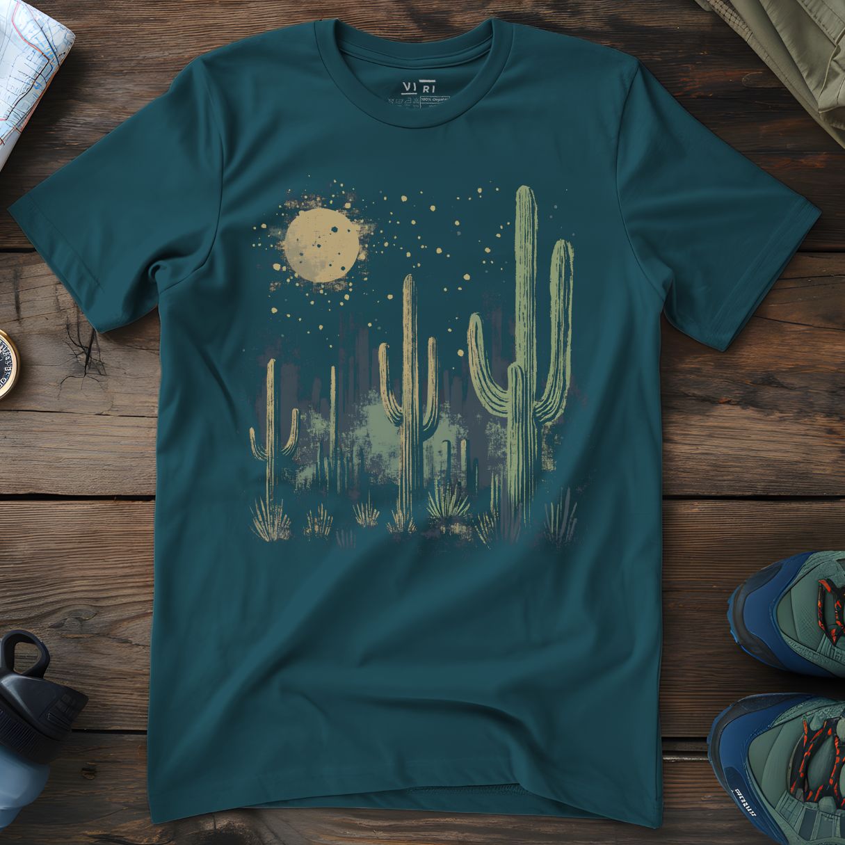 Viri Cotton Ltd. T-Shirt Stargazer / 2XS Cacti Desert T-Shirt