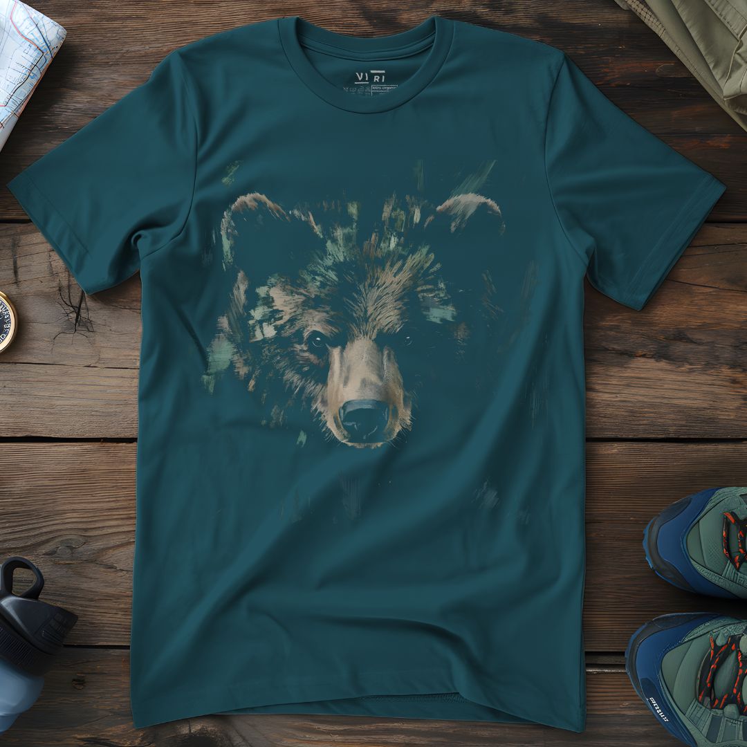 Viri Cotton Ltd. T-Shirt Stargazer / 2XS Green Shadow Bear T-Shirt