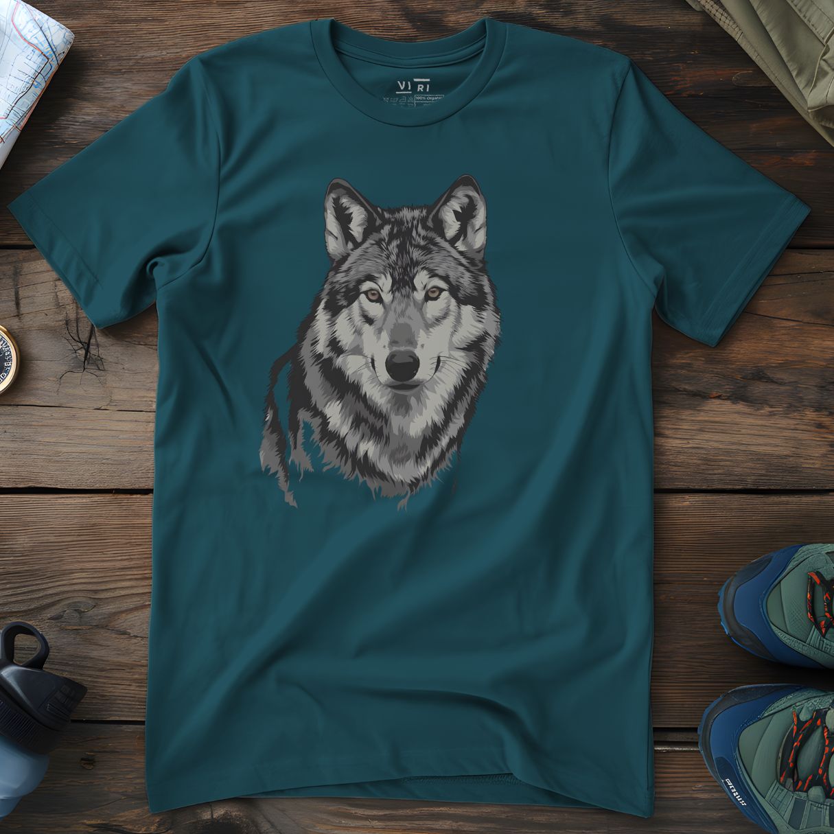 Viri Cotton Ltd. T-Shirt Stargazer / 2XS Grey Wolf T-Shirt