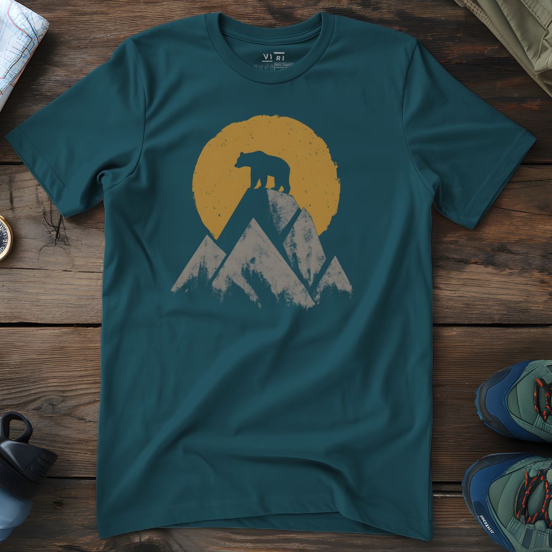 Viri Cotton Ltd. T-Shirt Stargazer / 2XS Mountain Peak Bear T-Shirt