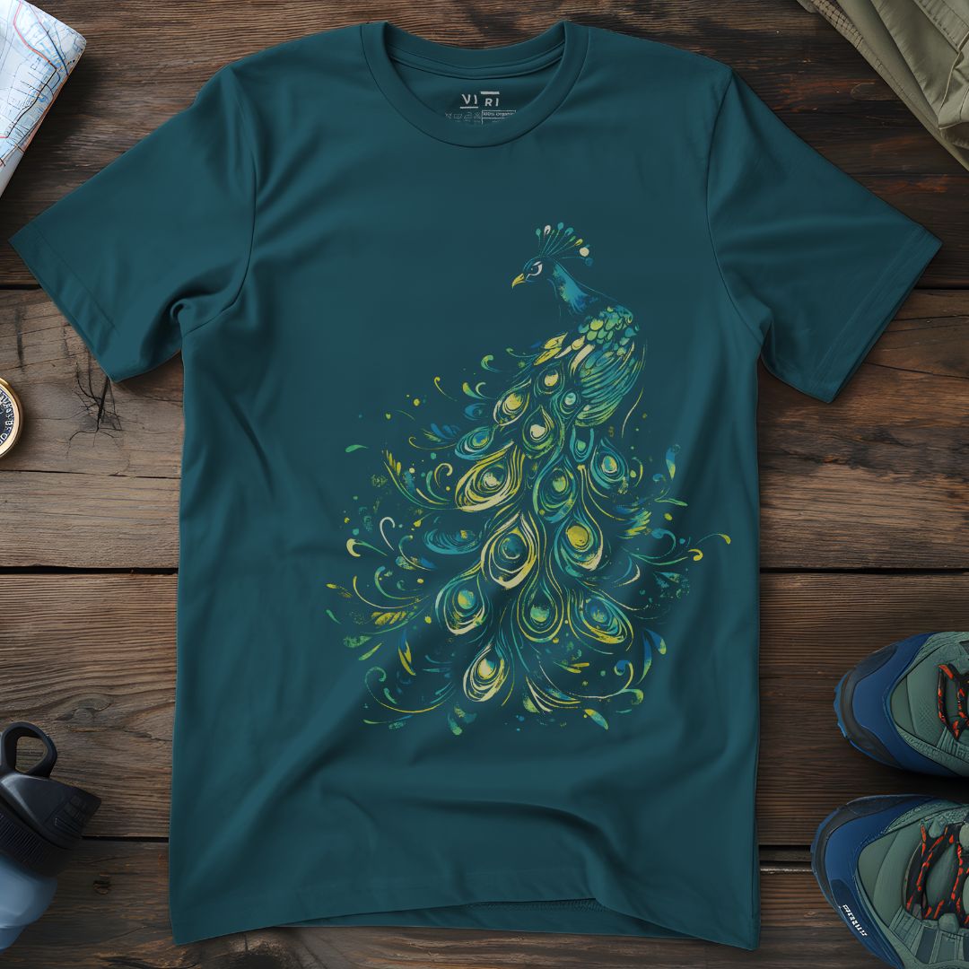 Viri Cotton Ltd. T-Shirt Stargazer / 2XS Painted Peacock T-Shirt