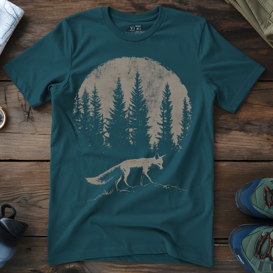 Viri Cotton Ltd. T-Shirt Stargazer / 2XS Pine Forest Fox T-Shirt