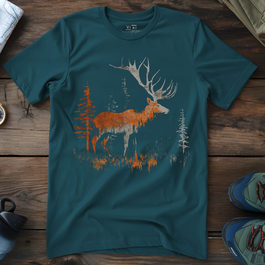 Viri Cotton Ltd. T-Shirt Stargazer / 2XS Red Forest Elk T-Shirt