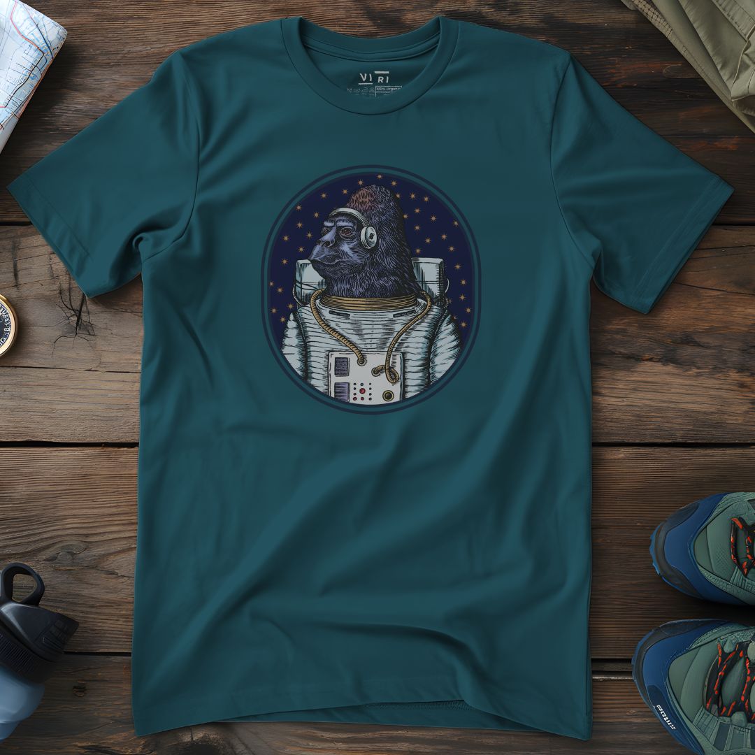 Viri Cotton Ltd. T-Shirt Stargazer / 2XS Space Gorilla T-Shirt