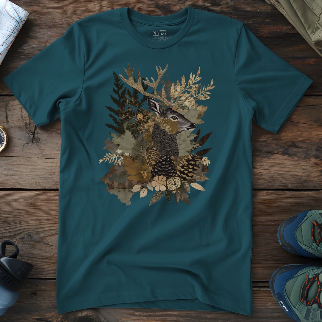 Viri Cotton Ltd. T-Shirt Stargazer / 2XS Woodland Collage T-Shirt