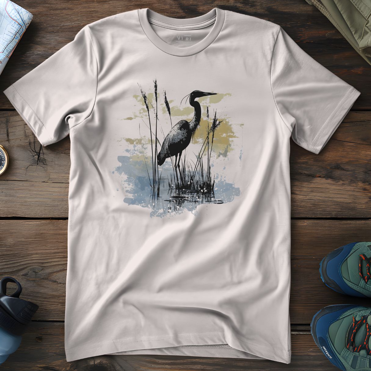 Viri Cotton Ltd. T-Shirt Vintage White / 2XS Heron & Reeds T-Shirt